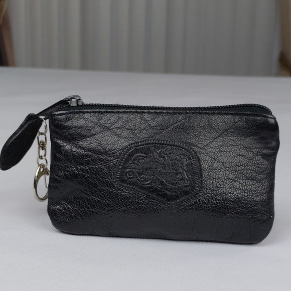 Carlos Falchi Accessories - Carlos Falchi Black Leather Coin Pouch.